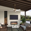 image:imageHunter Kennicott Outdoor or Indoor Ceiling Fan 52 inch Matte Silver  No Light Standard Mount Wall Control 6 Blades For Living Room Patio Porch Garage 51179Luxe Gold