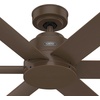 image:imageHunter Kennicott Outdoor or Indoor Ceiling Fan 52 inch Matte Silver  No Light Standard Mount Wall Control 6 Blades For Living Room Patio Porch Garage 51179Matte Bronze