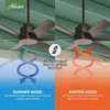 image:imageHunter Kennicott Outdoor or Indoor Ceiling Fan 52 inch Matte Silver  No Light Standard Mount Wall Control 6 Blades For Living Room Patio Porch Garage 51179Premier Bronze