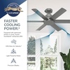 image:imageHunter Kennicott Outdoor or Indoor Ceiling Fan 52 inch Matte Silver  No Light Standard Mount Wall Control 6 Blades For Living Room Patio Porch Garage 51179Matte Bronze