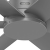 image:imageHunter Kennicott Outdoor or Indoor Ceiling Fan 52 inch Matte Silver  No Light Standard Mount Wall Control 6 Blades For Living Room Patio Porch Garage 51179Matte Silver