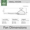 image:imageHunter Kennicott Outdoor or Indoor Ceiling Fan 52 inch Matte Silver  No Light Standard Mount Wall Control 6 Blades For Living Room Patio Porch Garage 51179Matte Silver
