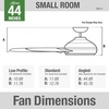 image:imageHunter Kennicott Outdoor or Indoor Ceiling Fan 52 inch Matte Silver  No Light Standard Mount Wall Control 6 Blades For Living Room Patio Porch Garage 51179Fresh White