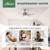image:imageHunter Kennicott Outdoor or Indoor Ceiling Fan 52 inch Matte Silver  No Light Standard Mount Wall Control 6 Blades For Living Room Patio Porch Garage 51179Matte Silver