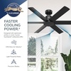 image:imageHunter Kennicott Outdoor or Indoor Ceiling Fan 52 inch Matte Silver  No Light Standard Mount Wall Control 6 Blades For Living Room Patio Porch Garage 51179Matte Silver