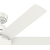 image:imageHunter Kennicott Outdoor or Indoor Ceiling Fan 52 inch Matte Silver  No Light Standard Mount Wall Control 6 Blades For Living Room Patio Porch Garage 51179Fresh White
