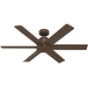 image:imageHunter Kennicott Outdoor or Indoor Ceiling Fan 52 inch Matte Silver  No Light Standard Mount Wall Control 6 Blades For Living Room Patio Porch Garage 51179Matte Bronze