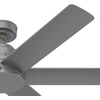 image:imageHunter Kennicott Outdoor or Indoor Ceiling Fan 52 inch Matte Silver  No Light Standard Mount Wall Control 6 Blades For Living Room Patio Porch Garage 51179Matte Silver