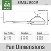 image:imageHunter Kennicott Outdoor or Indoor Ceiling Fan 52 inch Matte Silver  No Light Standard Mount Wall Control 6 Blades For Living Room Patio Porch Garage 51179Matte Black