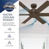 image:imageHunter Kennicott Outdoor or Indoor Ceiling Fan 52 inch Matte Silver  No Light Standard Mount Wall Control 6 Blades For Living Room Patio Porch Garage 51179Matte Bronze
