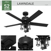 image:imageHunter Lawndale Outdoor or Indoor Ceiling Fan 52 inch Matte BlackMatte Black
