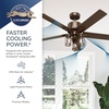 image:imageHunter Lawndale Outdoor or Indoor Ceiling Fan 52 inch Matte BlackMatte Black