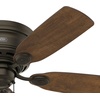 image:imageHunter Low Profile IV Indoor Ceiling Fan No Light 42 inch New Bronze  Low Profile Flush Mount Pull Chain 5 Blades For Bedroom Living Room Kitchen 51061New Bronze