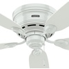image:imageHunter Low Profile IV Indoor Ceiling Fan No Light 42 inch New Bronze  Low Profile Flush Mount Pull Chain 5 Blades For Bedroom Living Room Kitchen 51061White