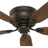 image:imageHunter Low Profile IV Indoor Ceiling Fan No Light 42 inch New Bronze  Low Profile Flush Mount Pull Chain 5 Blades For Bedroom Living Room Kitchen 51061New Bronze