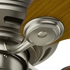 image:imageHunter Low Profile IV Indoor Ceiling Fan No Light 42 inch New Bronze  Low Profile Flush Mount Pull Chain 5 Blades For Bedroom Living Room Kitchen 51061Antique Pewter