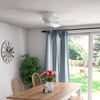 image:imageHunter Low Profile IV Indoor Ceiling Fan No Light 42 inch New Bronze  Low Profile Flush Mount Pull Chain 5 Blades For Bedroom Living Room Kitchen 51061White