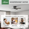image:imageHunter Low Profile IV Indoor Ceiling Fan No Light 42 inch New Bronze  Low Profile Flush Mount Pull Chain 5 Blades For Bedroom Living Room Kitchen 51061Matte Black