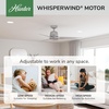 image:imageHunter Malden Indoor Ceiling Fan No Light 52 inch Matte WhiteDove Grey