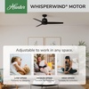 image:imageHunter Malden Indoor Ceiling Fan No Light 52 inch Matte WhiteMatte Black