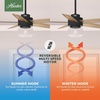 image:imageHunter Margo Indoor Ceiling Fan Standard Mount 52 inch Textured White  with LED Light and Remote Control Quiet 5 Blades For Bedroom Living Room Kitchen 52336Matte Black