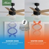 image:imageHunter Margo Indoor Ceiling Fan Standard Mount 52 inch Textured White  with LED Light and Remote Control Quiet 5 Blades For Bedroom Living Room Kitchen 52336Textured White