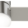 image:imageHunter Minimus Indoor Ceiling Fan Modern Quiet 44 inch Brushed Nickel  with LED Light Low Profile Flush Mount Remote Control 3 Blades For Bedroom Living Room 59454Brushed Nickel