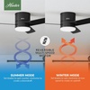 image:imageHunter Minimus Indoor Ceiling Fan Modern Quiet 44 inch Brushed Nickel  with LED Light Low Profile Flush Mount Remote Control 3 Blades For Bedroom Living Room 59454Matte Black