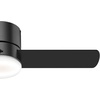 image:imageHunter Minimus Indoor Ceiling Fan Modern Quiet 44 inch Brushed Nickel  with LED Light Low Profile Flush Mount Remote Control 3 Blades For Bedroom Living Room 59454Matte Black