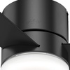 image:imageHunter Minimus Indoor Ceiling Fan Modern Quiet 44 inch Brushed Nickel  with LED Light Low Profile Flush Mount Remote Control 3 Blades For Bedroom Living Room 59454Matte Black