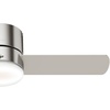 image:imageHunter Minimus Indoor Ceiling Fan Modern Quiet 44 inch Brushed Nickel  with LED Light Low Profile Flush Mount Remote Control 3 Blades For Bedroom Living Room 59454Brushed Nickel