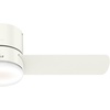 image:imageHunter Minimus Indoor Ceiling Fan Modern Quiet 44 inch Brushed Nickel  with LED Light Low Profile Flush Mount Remote Control 3 Blades For Bedroom Living Room 59454Fresh White