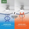 image:imageHunter Minimus Indoor Ceiling Fan Modern Quiet 44 inch Brushed Nickel  with LED Light Low Profile Flush Mount Remote Control 3 Blades For Bedroom Living Room 59454Brushed Nickel