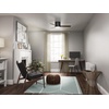 image:imageHunter Minimus Indoor Ceiling Fan Modern Quiet 44 inch Brushed Nickel  with LED Light Low Profile Flush Mount Remote Control 3 Blades For Bedroom Living Room 59454Matte Black