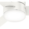 image:imageHunter Minimus Indoor Ceiling Fan Modern Quiet 44 inch Brushed Nickel  with LED Light Low Profile Flush Mount Remote Control 3 Blades For Bedroom Living Room 59454Fresh White