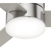 image:imageHunter Minimus Indoor Ceiling Fan Modern Quiet 44 inch Brushed Nickel  with LED Light Low Profile Flush Mount Remote Control 3 Blades For Bedroom Living Room 59454Brushed Nickel
