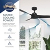 image:imageHunter Mosley Outdoor or Indoor Ceiling Fan 52 inch Premier Bronze  No Light Standard Mount Wall Control 3 Blades For Living Room Patio Porch Garage 50962Matte Black