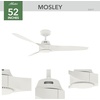 image:imageHunter Mosley Outdoor or Indoor Ceiling Fan 52 inch Premier Bronze  No Light Standard Mount Wall Control 3 Blades For Living Room Patio Porch Garage 50962Fresh White