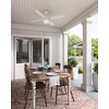 image:imageHunter Ocala Outdoor or Indoor Ceiling Fan Rustic 52 inch Noble Bronze  with LED Light and Pull Chain Standard Mount 4 Blades For Living Room Patio Porch Garage 59214Fresh White