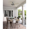 image:imageHunter Original Outdoor or Indoor Ceiling Fan No Light 52 inch White  Standard Mount Pull Chain 5 Blades For Living Room Patio Porch Garage 23845Matte Silver