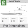 image:imageHunter Original Outdoor or Indoor Ceiling Fan No Light 52 inch White  Standard Mount Pull Chain 5 Blades For Living Room Patio Porch Garage 23845Matte Silver