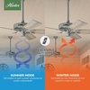 image:imageHunter Original Outdoor or Indoor Ceiling Fan No Light 52 inch White  Standard Mount Pull Chain 5 Blades For Living Room Patio Porch Garage 23845Matte Silver