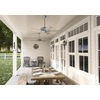 image:imageHunter Original Outdoor or Indoor Ceiling Fan No Light 52 inch White  Standard Mount Pull Chain 5 Blades For Living Room Patio Porch Garage 23845Matte Silver