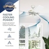 image:imageHunter Original Outdoor or Indoor Ceiling Fan No Light 52 inch White  Standard Mount Pull Chain 5 Blades For Living Room Patio Porch Garage 23845White