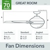 image:imageHunter Phenomenon Indoor Ceiling Fan Smart Quiet 70 inch Matte BlackMatte Black