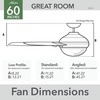 image:imageHunter Phenomenon Indoor Ceiling Fan Smart Quiet 70 inch Matte BlackMatte White