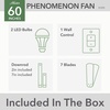 image:imageHunter Phenomenon Indoor Ceiling Fan Smart Quiet 70 inch Matte BlackMatte White