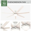 image:imageHunter Phenomenon Indoor Ceiling Fan Smart Quiet 70 inch Matte BlackMatte White