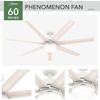 image:imageHunter Phenomenon Indoor Ceiling Fan Smart Quiet 70 inch Matte BlackMatte White