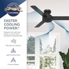 image:imageHunter Presto Indoor Ceiling Fan No Light Modern 44 inch Dove Grey  Low Profile Mount Wall Control 3 Blades For Bedroom Living Room Kitchen 52404Dove Grey